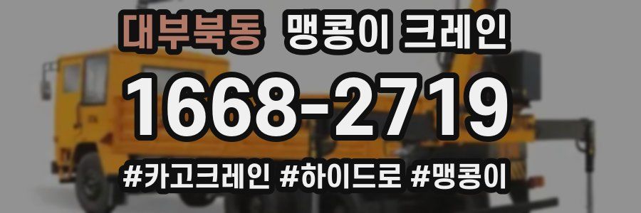 대부북동 맹콩이 크레인