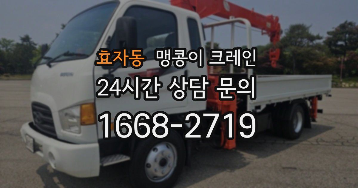 효자동 맹콩이 크레인