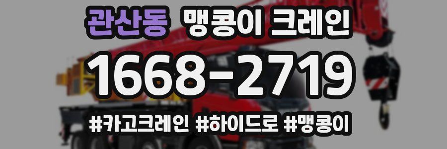 관산동 맹콩이 크레인