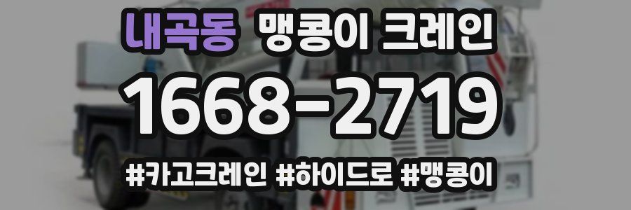 내곡동 맹콩이 크레인