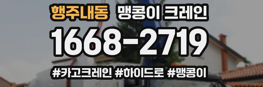 행주내동 맹콩이 크레인