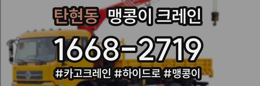 탄현동 맹콩이 크레인