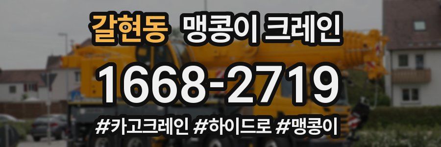 갈현동 맹콩이 크레인