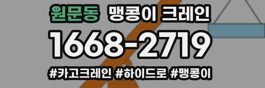 원문동 맹콩이 크레인