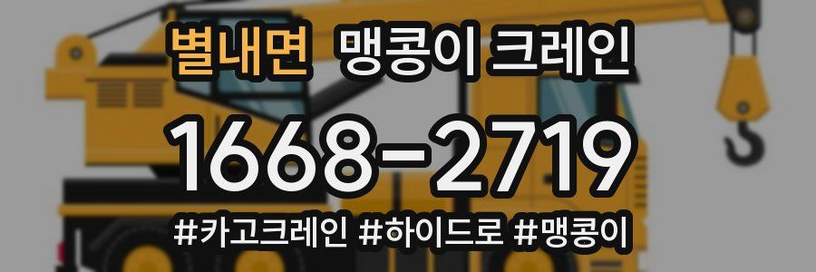 별내면 맹콩이 크레인