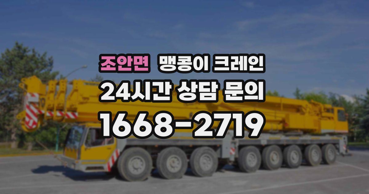 조안면 맹콩이 크레인