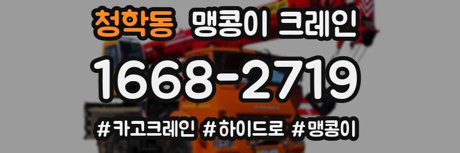 청학동 맹콩이 크레인