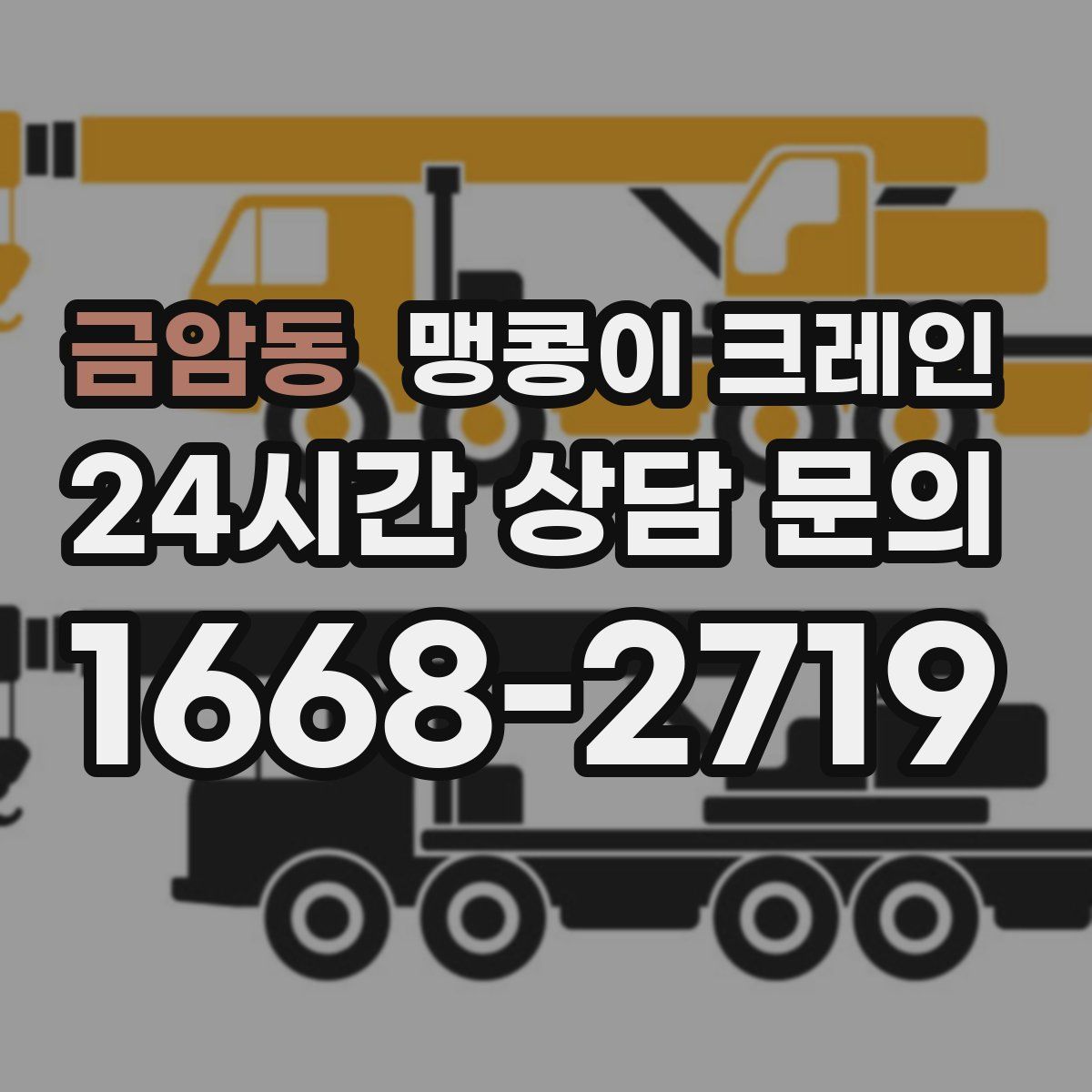 금암동 맹콩이 크레인