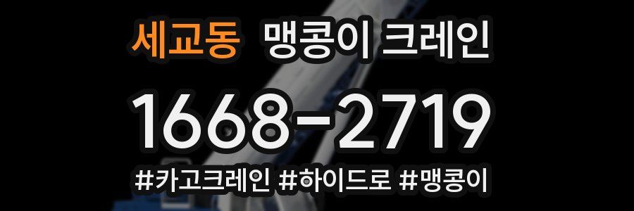 세교동 맹콩이 크레인