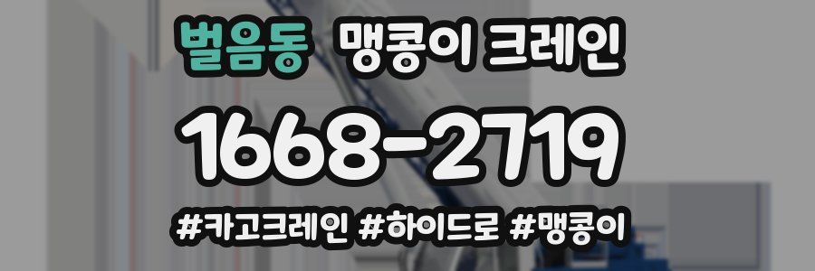 벌음동 맹콩이 크레인