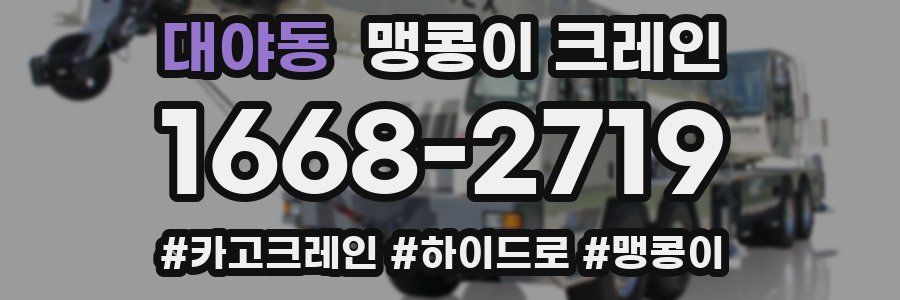 대야동 맹콩이 크레인