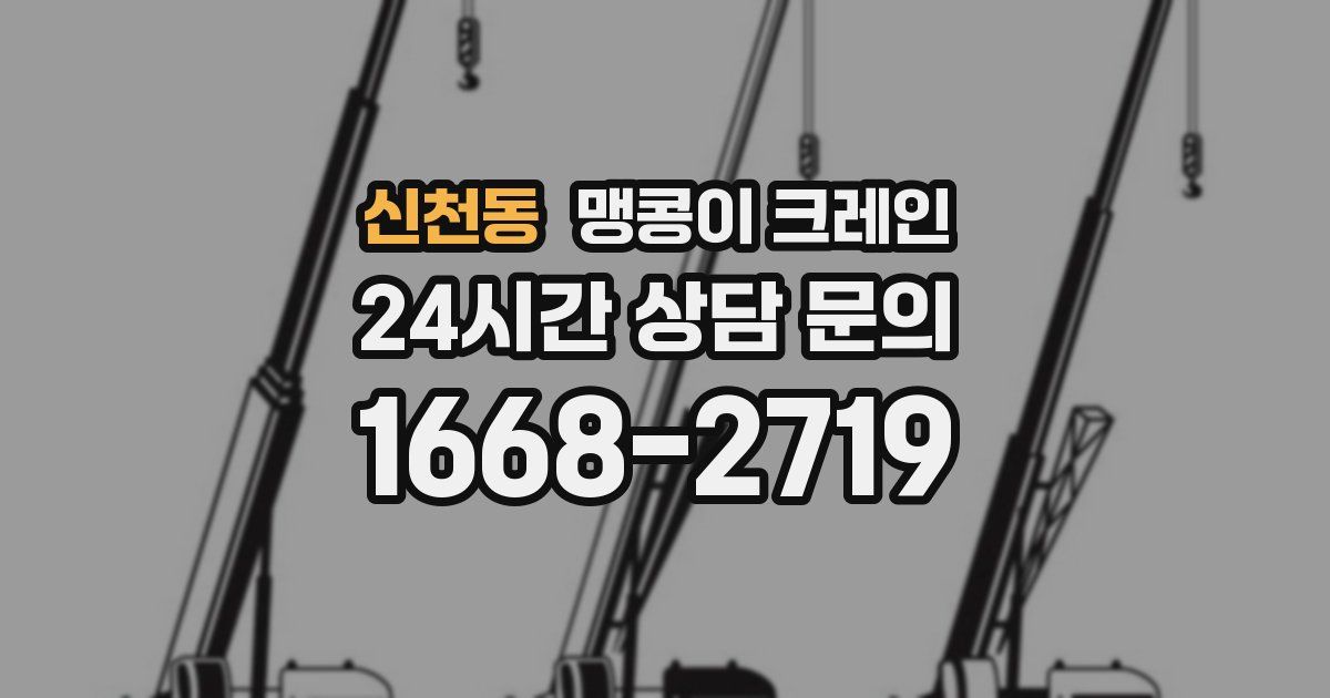 신천동 맹콩이 크레인