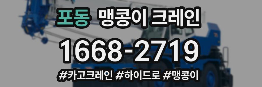 포동 맹콩이 크레인