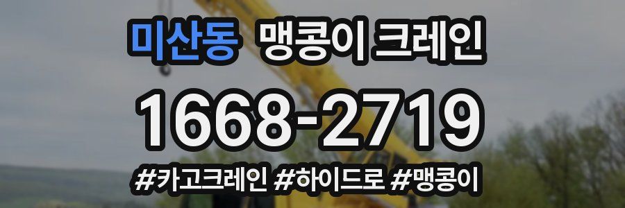 미산동 맹콩이 크레인