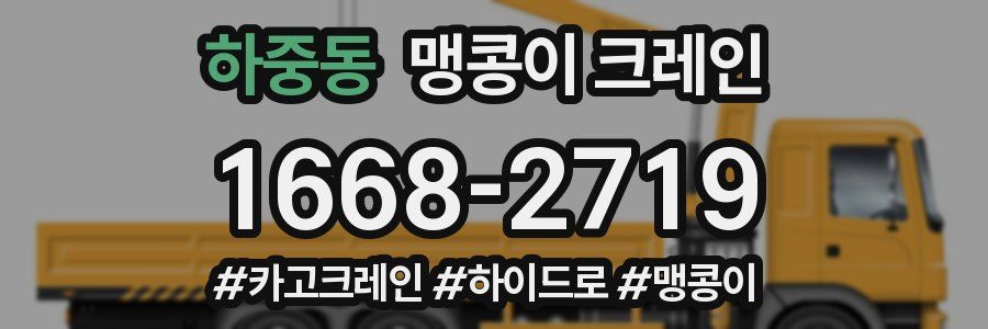 하중동 맹콩이 크레인