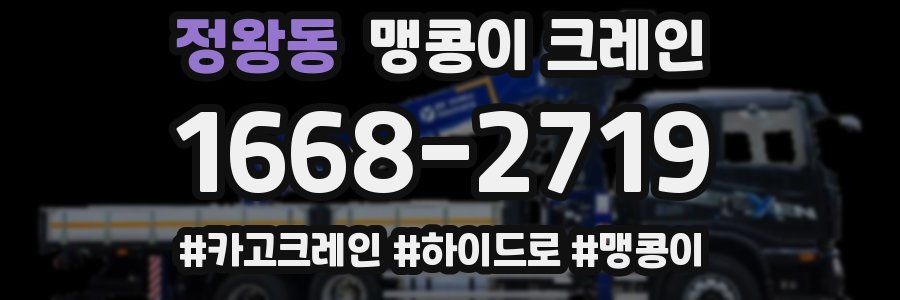 정왕동 맹콩이 크레인