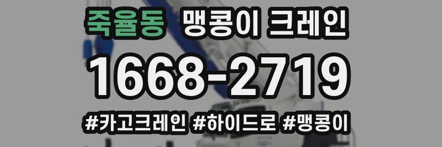 죽율동 맹콩이 크레인