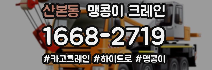 산본동 맹콩이 크레인