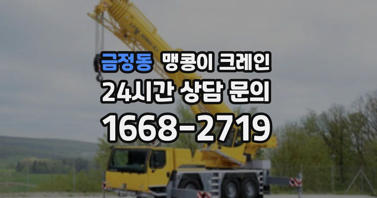금정동 맹콩이 크레인