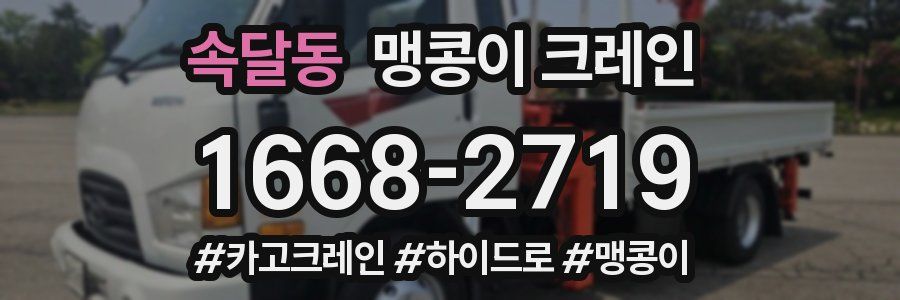 속달동 맹콩이 크레인