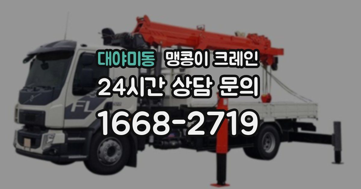 대야미동 맹콩이 크레인