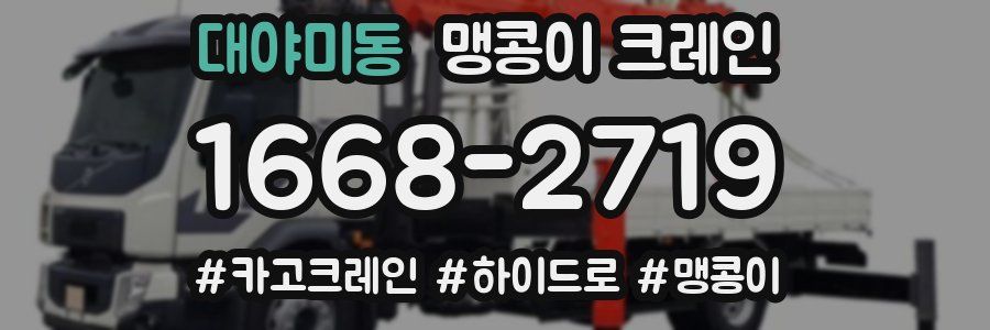 대야미동 맹콩이 크레인
