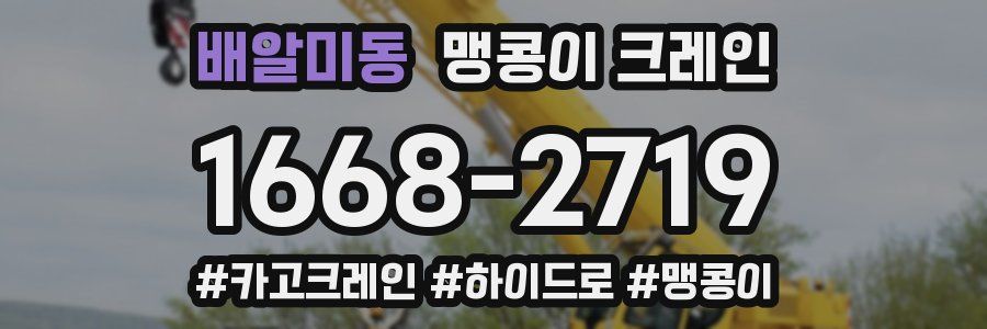배알미동 맹콩이 크레인