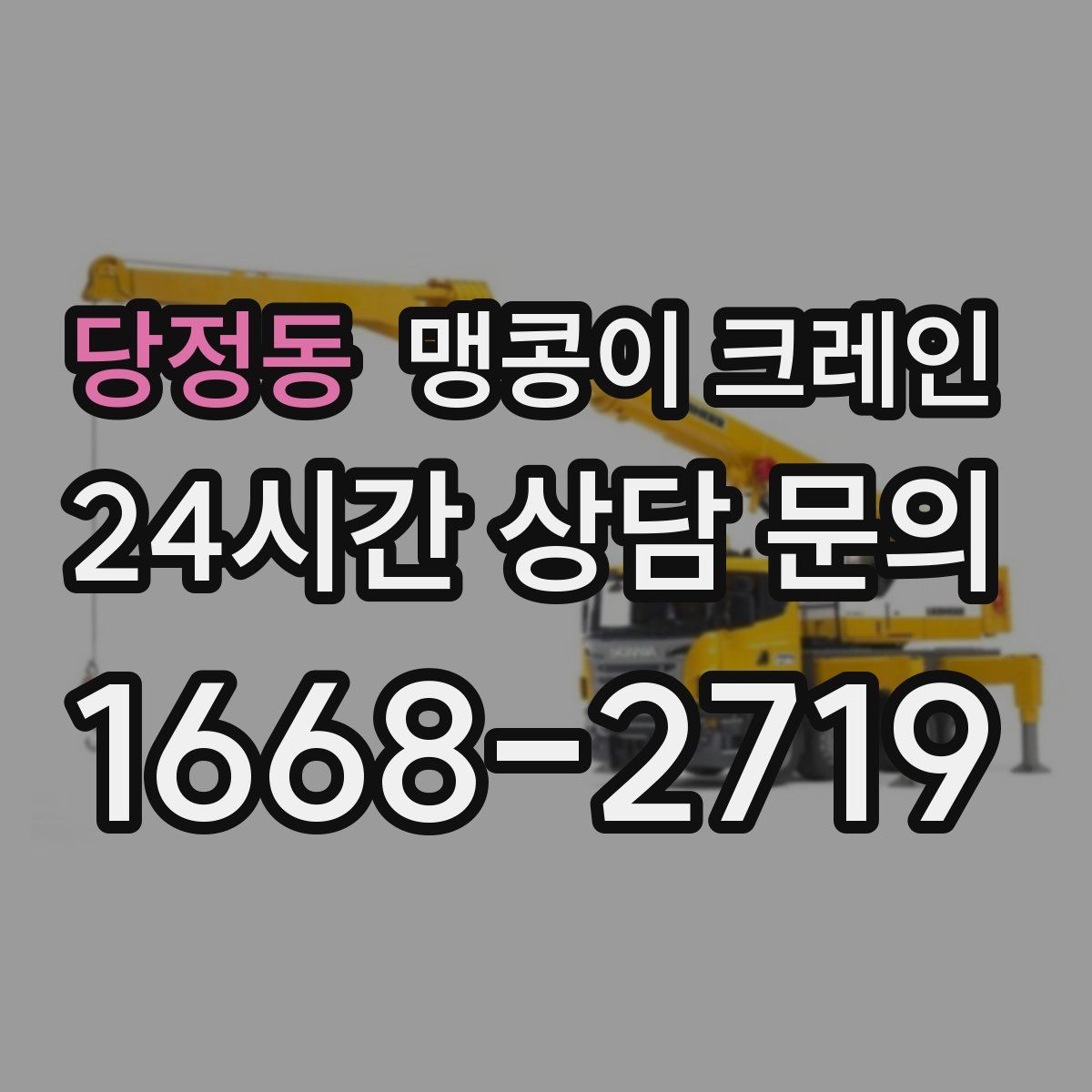 당정동 맹콩이 크레인