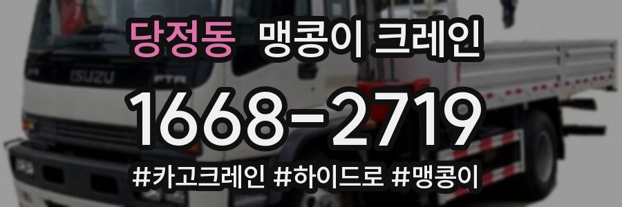 당정동 맹콩이 크레인