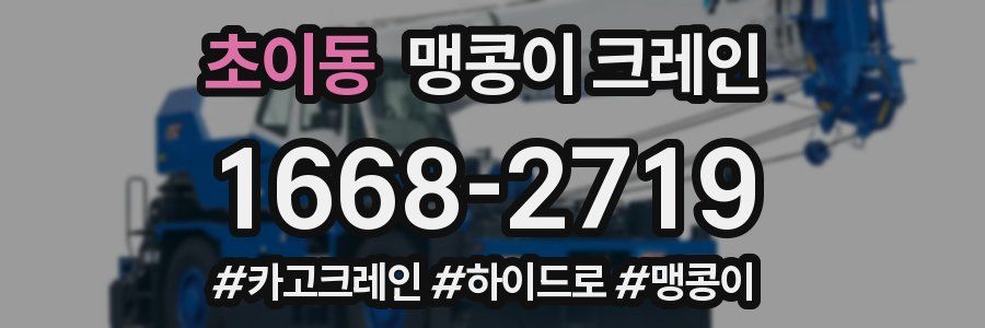초이동 맹콩이 크레인