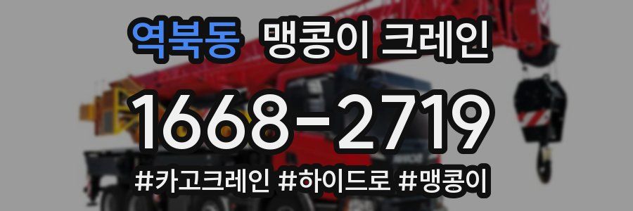 역북동 맹콩이 크레인