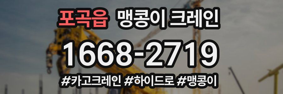 포곡읍 맹콩이 크레인