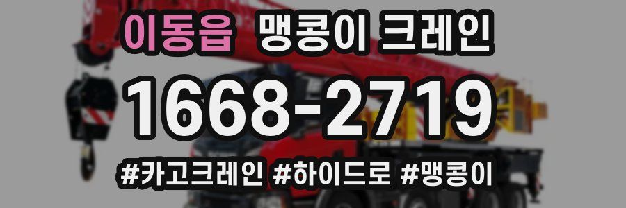 이동읍 맹콩이 크레인