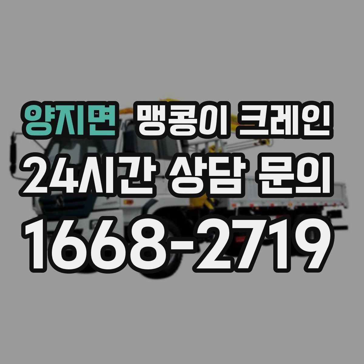 양지면 맹콩이 크레인