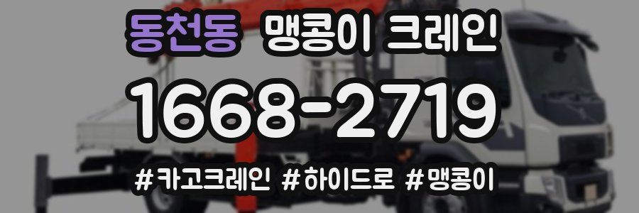 동천동 맹콩이 크레인