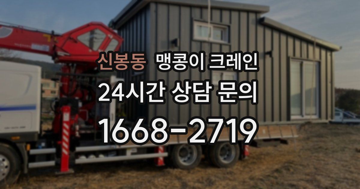 신봉동 맹콩이 크레인