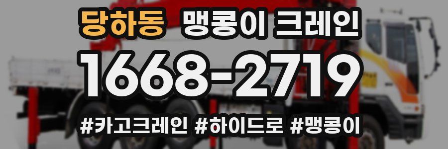 당하동 맹콩이 크레인