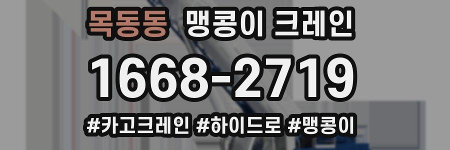 목동동 맹콩이 크레인