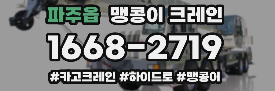 파주읍 맹콩이 크레인