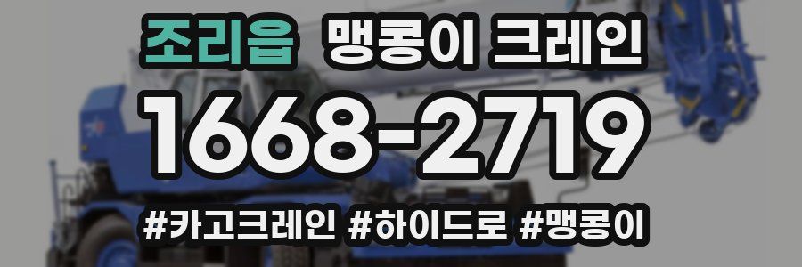 조리읍 맹콩이 크레인