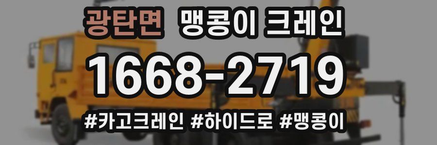 광탄면 맹콩이 크레인