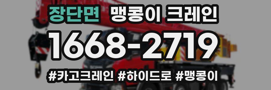 장단면 맹콩이 크레인