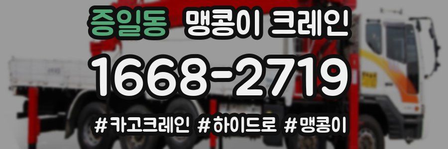 증일동 맹콩이 크레인