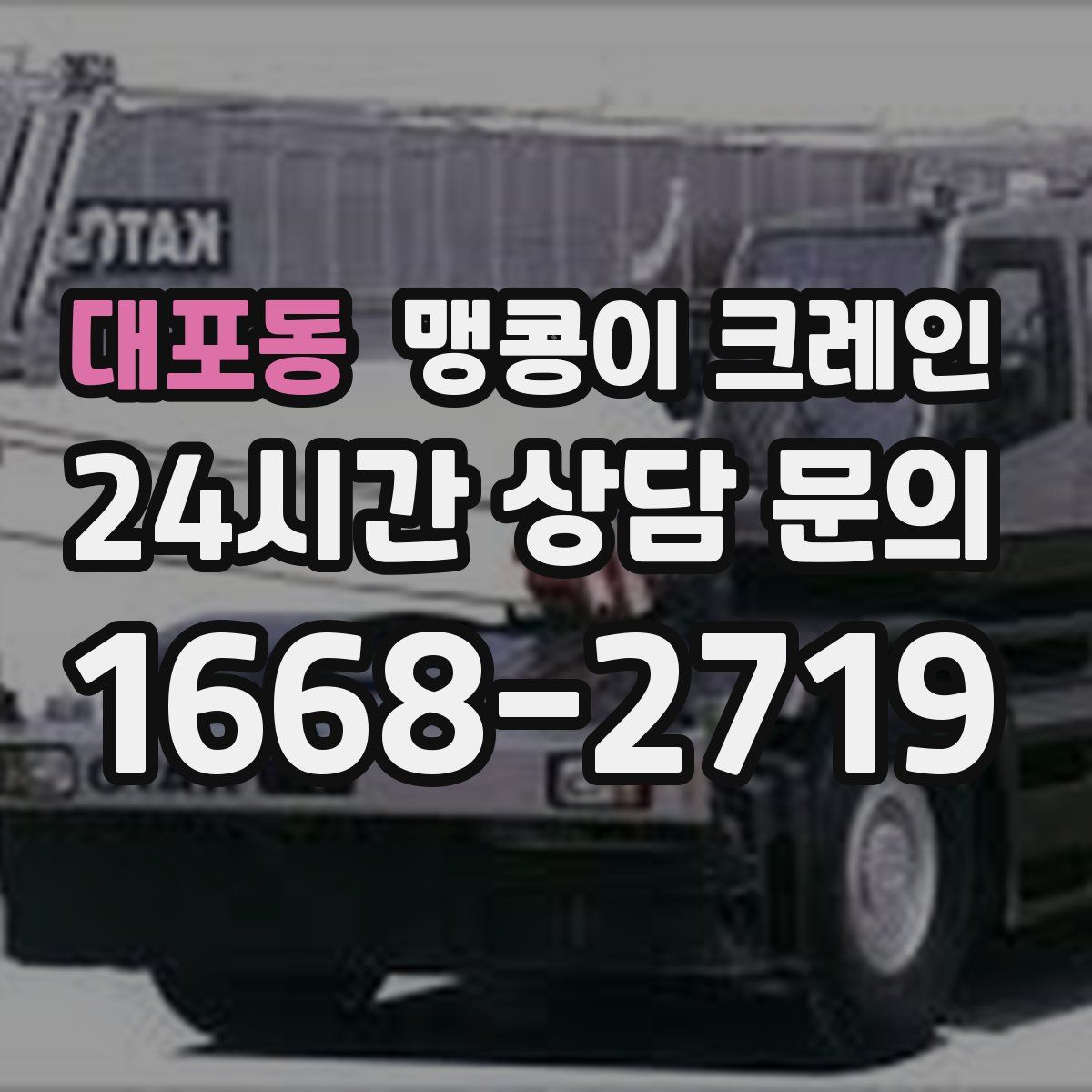 대포동 맹콩이 크레인