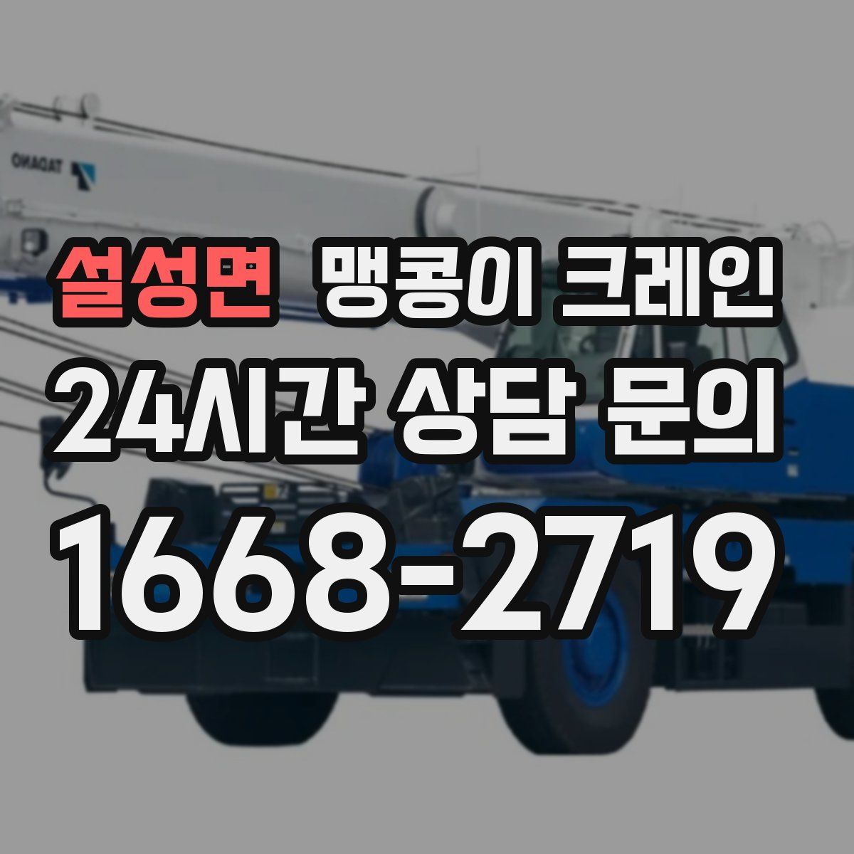 설성면 맹콩이 크레인