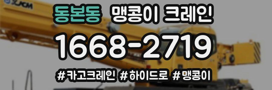 동본동 맹콩이 크레인