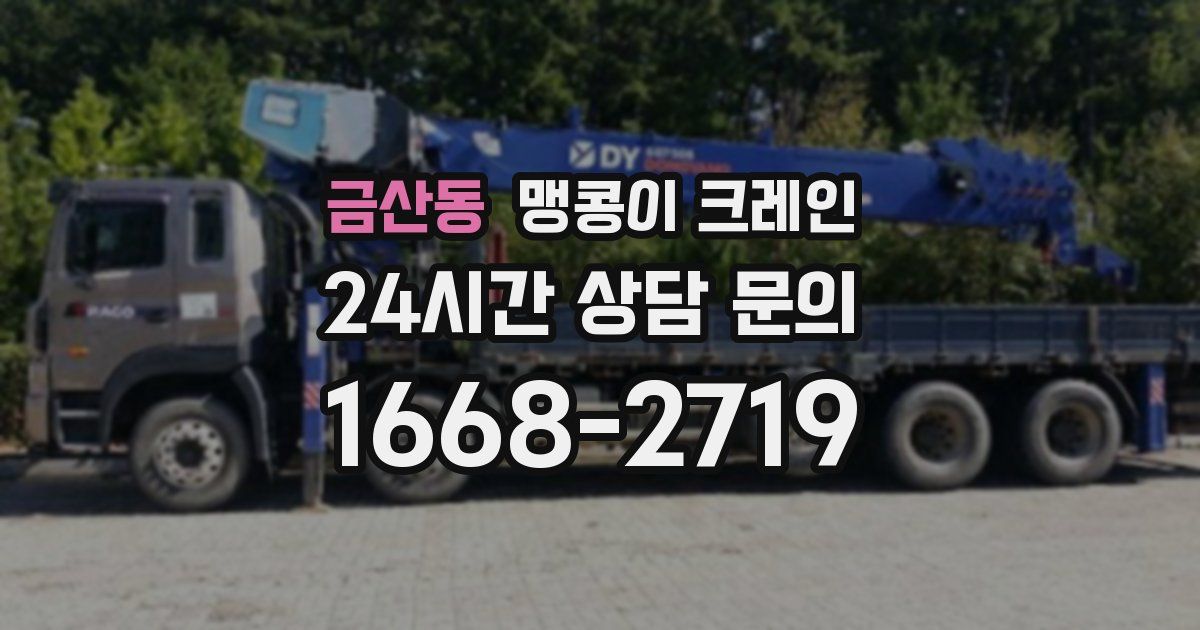 금산동 맹콩이 크레인