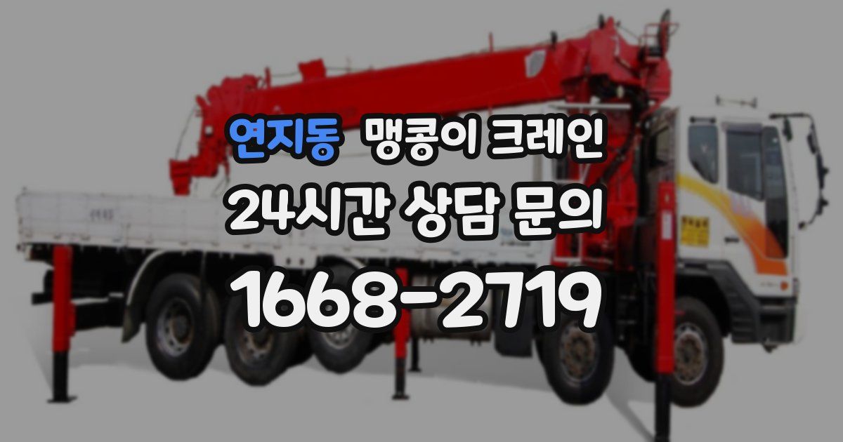 연지동 맹콩이 크레인