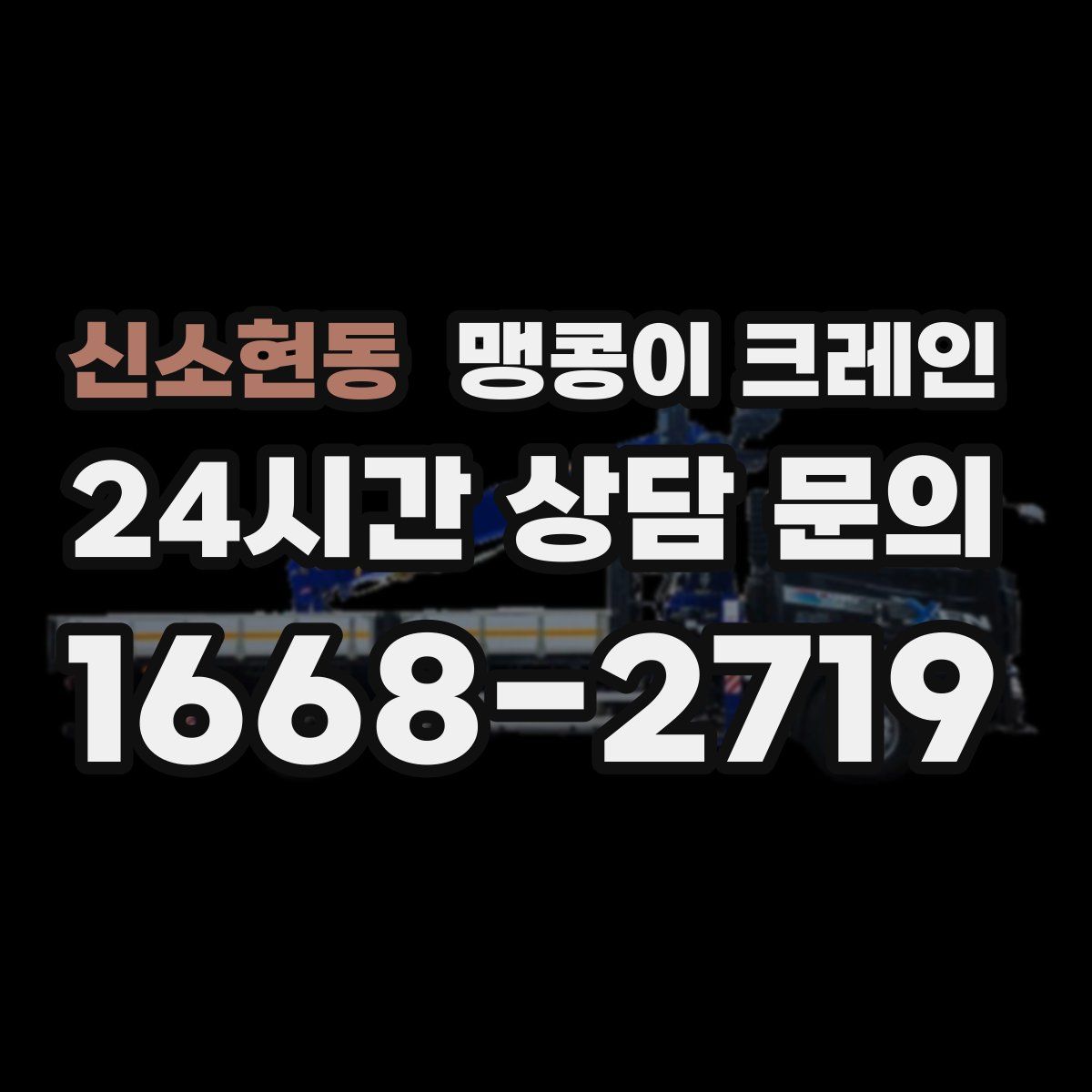 신소현동 맹콩이 크레인