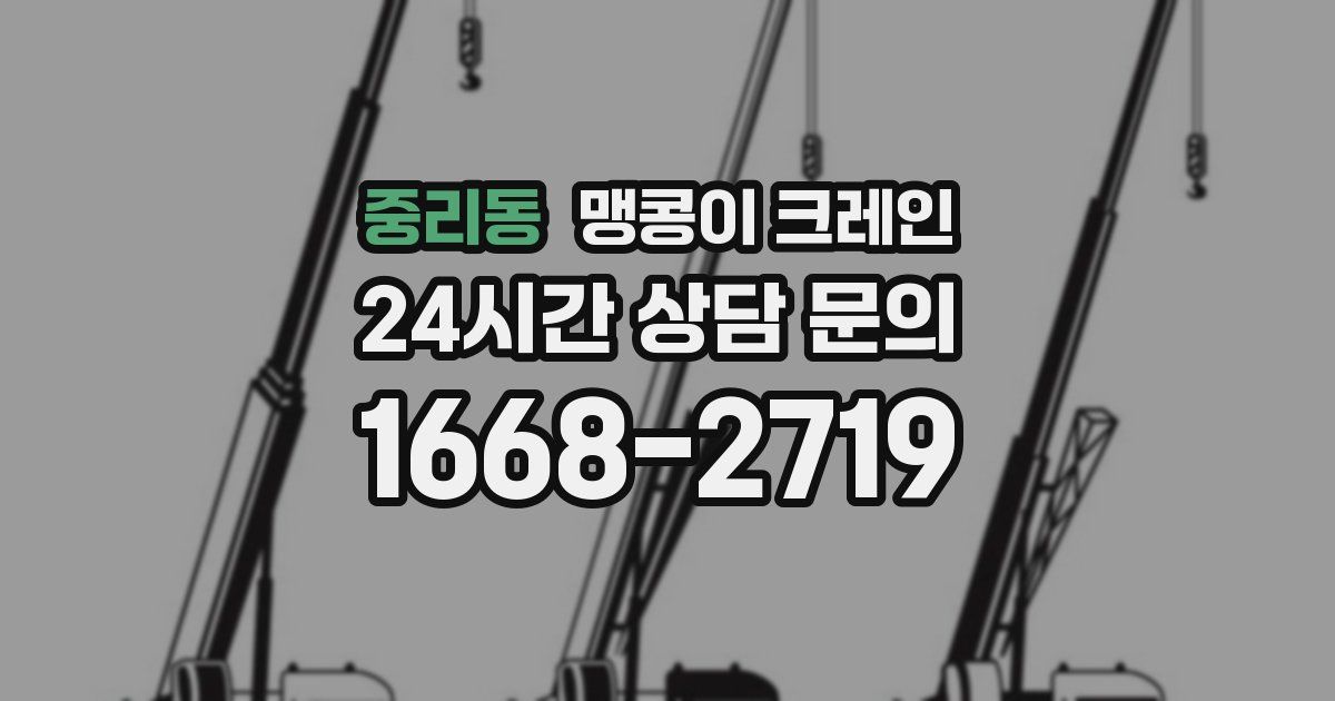 중리동 맹콩이 크레인